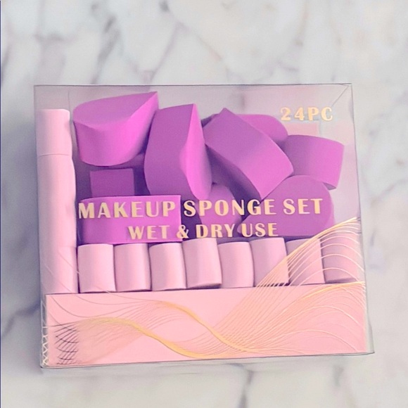 24 Pc Make Up Sponge Set for Wet or Dry Use - Picture 3 of 3